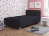 Jednolůžková postel 120x195 FREDERIKA 1 - černá Náhled obrázku produktu 1
