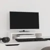vidaXL Stojan na monitor biely 50x27x10 cm z masívneho Náhľad obrázku produktu 2
