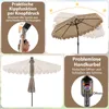Parasol ogrodowy COSTWAY 300 cm z oświetleniem LED, 8 Podgląd zdjęcia produktu 7