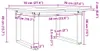 vidaXL Konferenčný stolík O-rám 70x70x40cm z masívnej Náhľad obrázku produktu 7