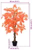 vidaXL Albero di acero artificiale rosso 80 x 16 x 120 cm Anteprima dell’immagine prodotto 5