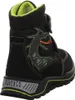 A black children's boot with green accents and a dragon design. Produktbild-Vorschau