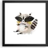 Gerahmtes Poster - Schwarzer Rahmen - Waschbär Tasse Kinder Produktbild-Vorschau 1