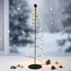Albero di Natale a spirale con 47 LED metallici in nero con Anteprima dell’immagine prodotto 6