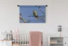 MuchoWow® Wandteppich Wandbehang Ein Zilpzalp sitzt auf Produktbild-Vorschau 2