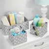 Aufbewahrungsbox Punkte 5er Set mDesign Stoffbox mit Produktbild-Vorschau 3