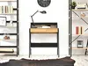 A minimalist desk with a lamp and shelves in a room. Náhľad obrázku produktu