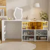 Merax Schminktisch mit LED-Beleuchtung, Sideboard, Produktbild-Vorschau 3