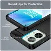 OnePlus Nord 2T Hülle, Carbon-Faser TPU Silikon Stoßfest Produktbild-Vorschau 3