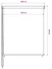 vidaXL Roleta zewnętrzna 400 x 140 cm biała Podgląd zdjęcia produktu 6