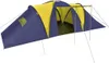 vidaXL Camping-Zelt Stoff 9 Personen Blau und Gelb Produktbild-Vorschau 10