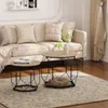 WOLTU Couchtisch 2er Set, mit runder Tischplatte, aus Produktbild-Vorschau 2