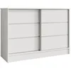 Commode BEAUTYSOFA MIRELA 120 cm Blanc/Blanc, buffet à 2 Voir les images du produit 4