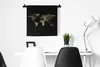 MuchoWow® Wandteppich Wandbehang Weltkarte - Luxus - Gold Produktbild-Vorschau 3