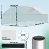 Faziango Hühnerstall Hühnerhaus 3x6x2m Kleintierstall Produktbild-Vorschau 2
