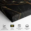 ARTHUB® Leinwandbild 80x120 cm, Black Square Marble | Produktbild-Vorschau 3