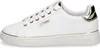 A side view of a white Guess sneaker with gold accents. Produktbild-Vorschau