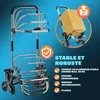 MONZANA® Chariot de courses noir 56 litres 3 en 1 pliable Voir les images du produit 4