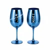 Blaue Champagnergläser 2er Set aus Echtglas – Elegante Produktbild-Vorschau 1