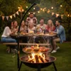 Grill wiszący regulowany typu żuraw, przenośny grill Podgląd zdjęcia produktu 2
