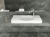Lavabo da appoggio a parete BS6059 in fusione di marmo - Anteprima dell’immagine prodotto 7