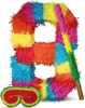 Pinata Zahl 8 Set mit Stab und Augenmaske für Produktbild-Vorschau 8