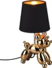 Tischleuchte Reality Bello Schwarz Gold Tischlampe Hund Produktbild-Vorschau 1