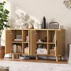 Commode ProximaX, buffet à 4 portes, aspect chêne, 140 x 40 Voir les images du produit 12