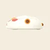 Side view of a white computer mouse designed to look like a cartoon cat. Náhled obrázku produktu
