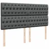Boxspringbett mit Matratze Dunkelgrau 180x200 cm Stoff Produktbild-Vorschau 7
