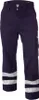 A pair of dark blue work pants with reflective stripes at the bottom. Anteprima dell’immagine prodotto