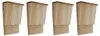 vidaXL Fledermaushäuser 4 Stk. 22 x 12 x 34 cm Holz Produktbild-Vorschau 5