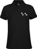 Huuraa Damen Polo Shirt Fußtapsen Tapsen XXL Black Bio Produktbild-Vorschau 1