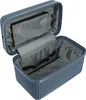An open blue toiletry bag with multiple compartments and elastic straps. Anteprima dell’immagine prodotto