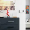 Stolná lampa Relaxdays Cube, E14, drevená základňa a matné Náhľad obrázku produktu 3
