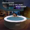 AREBOS vířivý komfortní set 2 polštářky pod krk a držák na Náhled obrázku produktu 4