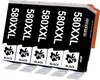 A pack of five black ink cartridges arranged diagonally. Produktbild-Vorschau