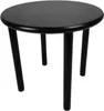 BEGRYF Schwarzer Holzhocker 45 cm – runder minimalistischer Produktbild-Vorschau 12