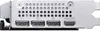 The back panel of a graphics card with multiple display outputs. Produktbild-Vorschau