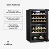 Klarstein vinotéka, slim, sklenené dvere, 2 zóny, UV Náhľad obrázku produktu 2