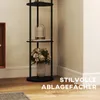 Fortuna Lai Stehlampe mit 3 Regalen, rundes Design, Produktbild-Vorschau 6