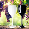 PLATINUX Schwarze & Weiße Weingläser aus Glas Wasserglas Produktbild-Vorschau 2