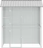 vidaXL Ptačí klec šedá 215 x 110 x 247 cm Pozinkovaná ocel Náhled obrázku produktu 3