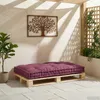 vidaXL Pallet Sofa Kissen Kastanienbraun 120 x 80 x 12 cm Produktbild-Vorschau 2