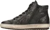 A side view of a black high-top sneaker. Produktbild-Vorschau