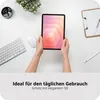 A person holding a tablet on a desk with office supplies. Produktbild-Vorschau