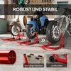 HOMCOM Support avant pour moto, support de montage, cric Voir les images du produit 4