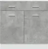 vidaXL Schubunterschrank Lyon Betongrau 80x46x81,5 cm Produktbild-Vorschau 4