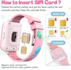 Instructions on how to insert a SIM card into a smartwatch and how to charge it. Produktbild-Vorschau
