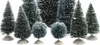 Deko Baum 4,5-22,5cm Kunststoff Bäumchen beschneit 9er Set Produktbild-Vorschau 3